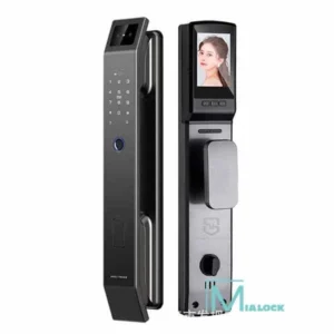 Khóa vân tay cửa gỗ face id mặt trước