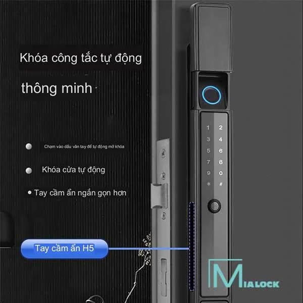 Khóa Cửa Xingfa Mialock 5in1 MIA-NX5-TT Ngoài Trời toàn cảnh