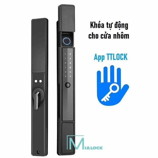 Khóa Cửa Xingfa Mialock 5in1 MIA-NX5-TT Ngoài Trời mặt sau