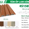 Tấm Ốp Lam Sóng PVC – 4S158T12 mặt sau
