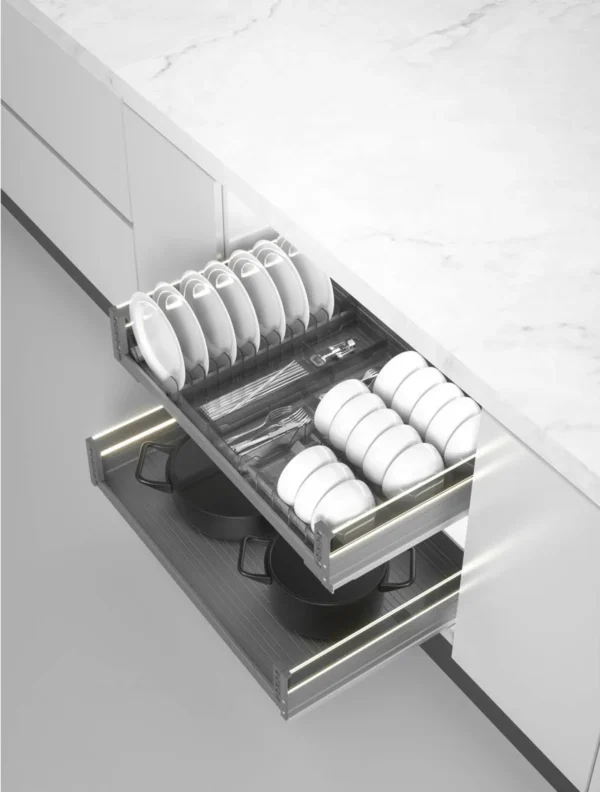 Giá bát đĩa xoong nồi 700mm mặt trước