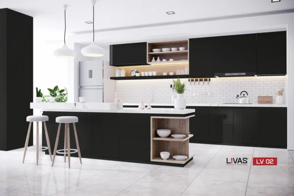Tấm Acrylic No Line LV02 Black mặt sau