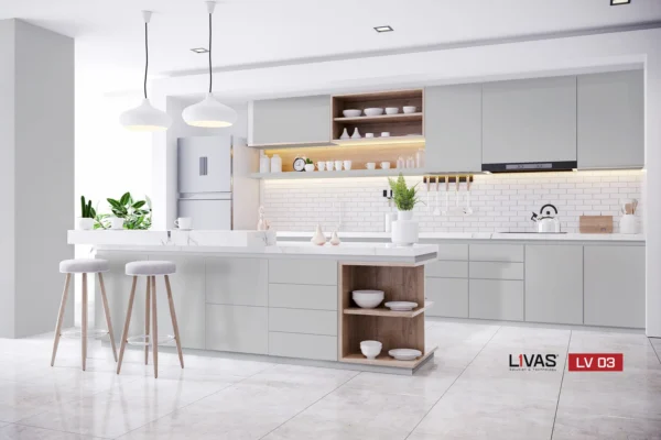 Tấm Acrylic No Line LV03 Gray mặt sau