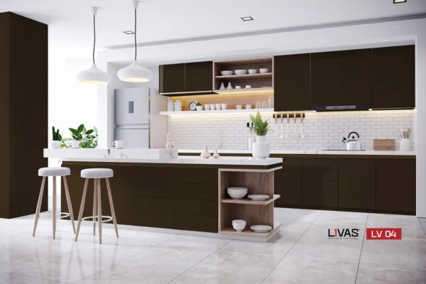 Tấm Acrylic No Line LV04 Brown mặt sau