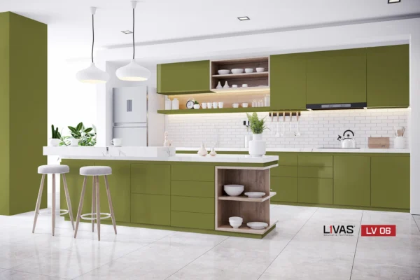 Tấm Acrylic No Line LV06 Green Pistachio mặt sau