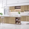 Tấm Acrylic No Line LV105 Yellow Wood Grain mặt sau