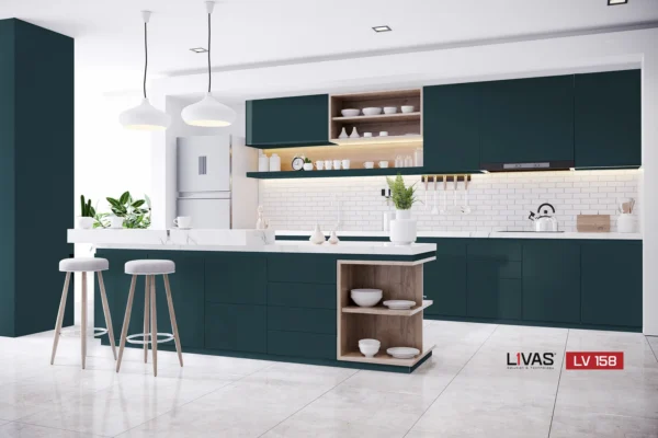 Tấm Acrylic No Line LV158 Navy mặt sau