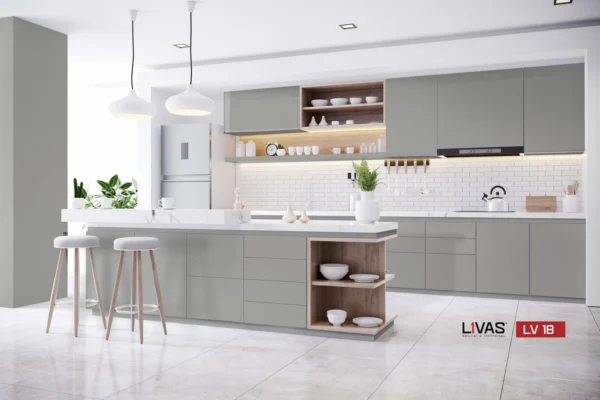 Tấm Acrylic No Line LV18 Silver Metallic mặt sau
