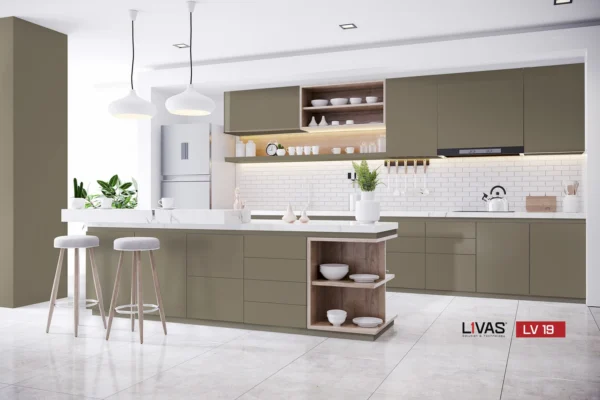 Tấm Acrylic No Line LV19 Mocha mặt sau