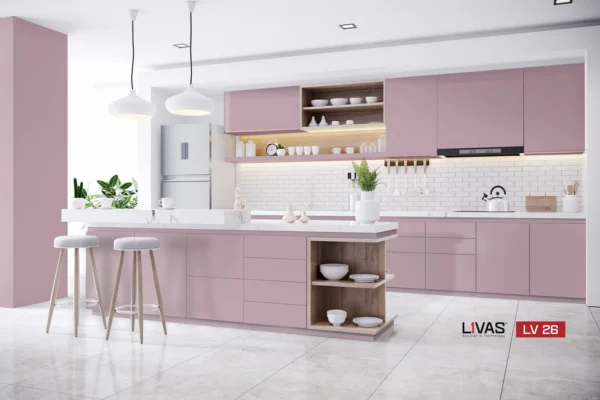 Tấm Acrylic No Line LV26 Pink mặt sau