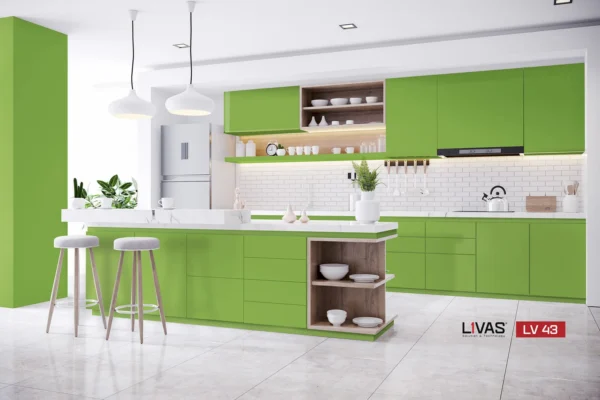 Tấm Acrylic No Line LV43 Green mặt sau