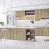 Tấm Acrylic No Line LV65 Gold Noce Lyon mặt sau