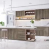 Tấm Acrylic No Line LV67 Sienna Teak mặt sau