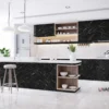 Tấm Acrylic No Line LV80 Black Marble mặt sau