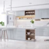Tấm Acrylic No Line LV87 Scratched Aluminum mặt sau