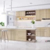 Tấm Acrylic No Line LV97V Eureka Oak mặt sau