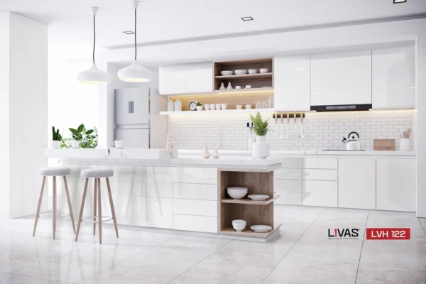 Tấm Acrylic No Line Chống Trầy LVH122 White Matt mặt sau