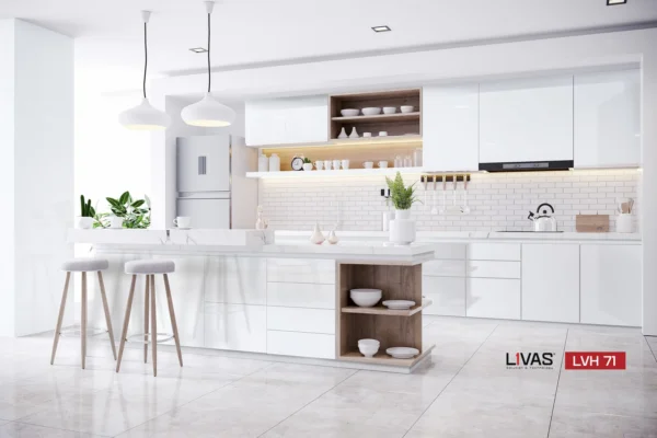 Tấm Acrylic No Line Chống Trầy LVH71 White mặt sau