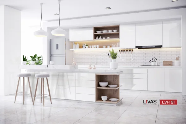 Tấm Acrylic No Line Chống Trầy LVH91 White Metallic mặt sau