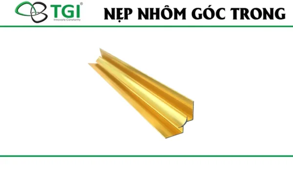Nẹp nhôm góc trong mặt trước