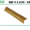 Nẹp v 2.5cm mặt trước