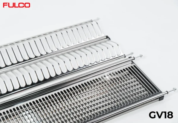 GIÁ BÁT ĐĨA TỦ TRÊN INOX Fulco GV18 phía dưới