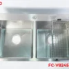CHẬU RỬA 2 HỐ CÂN SUS304 CAO CẤP Fulco FC-V8245 thu gọn