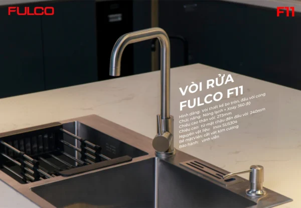 VÒI RỬA Fulco F11 cận cảnh