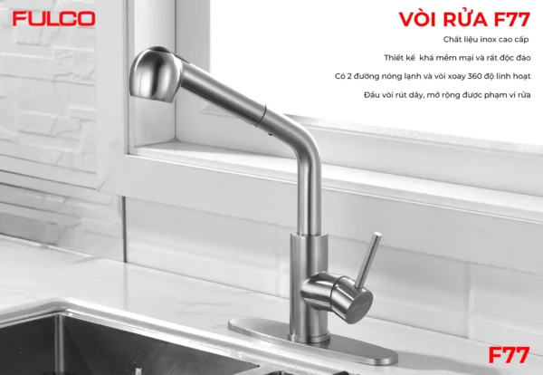 Vòi rửa fulco 1qrfigtwul mặt trước
