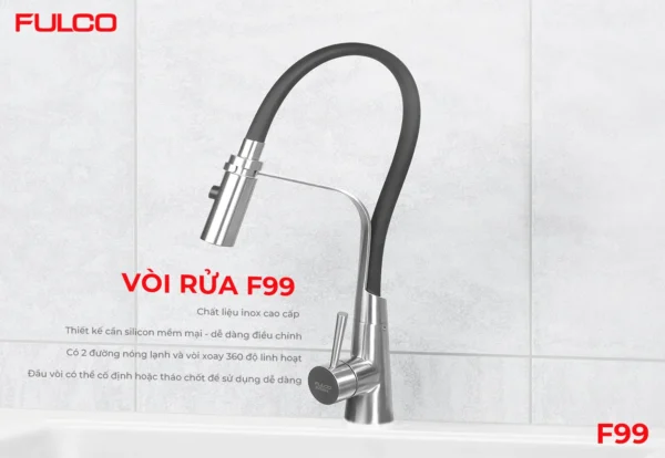 Vòi rửa fulco f99 mặt trước