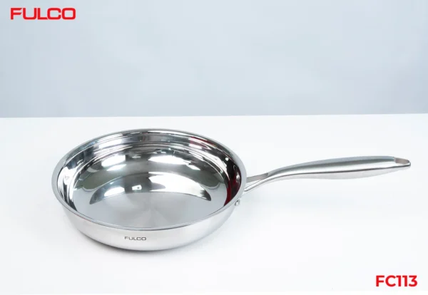 CHẢO INOX 304 LIỀN KHỐI 3 LỚP CAO CẤP Fulco FC113 mặt sau