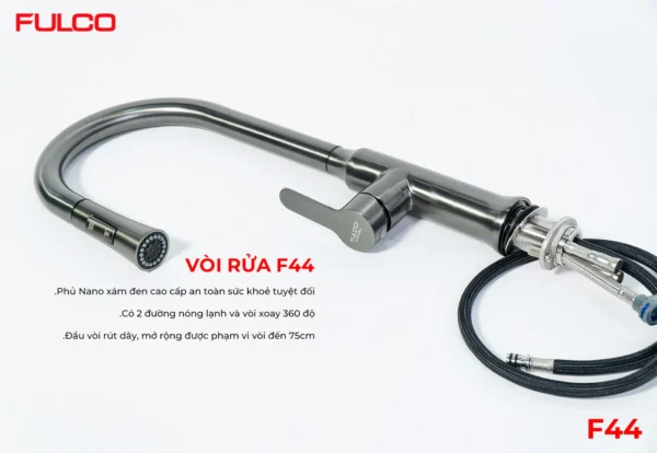 VÒI RỬA Fulco F44 mặt sau