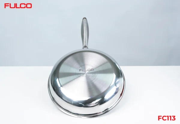CHẢO INOX 304 LIỀN KHỐI 3 LỚP CAO CẤP Fulco FC113 thu gọn