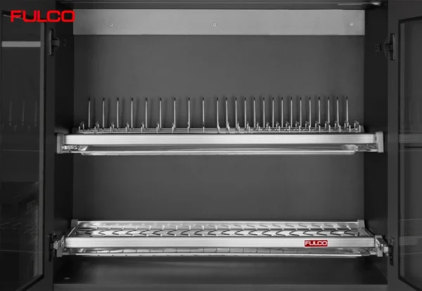 GIÁ BÁT ĐĨA INOX TỦ TRÊN Fulco CD.60M cận cảnh