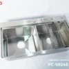 CHẬU RỬA 2 HỐ CÂN SUS304 CAO CẤP Fulco FC-S8245 thu gọn