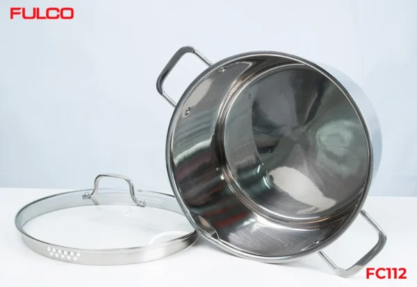NỒI LUỘC GÀ INOX 304-DUNG TÍCH 10.4L Fulco FC112 thu gọn