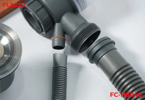 CHẬU RỬA 1 HỐ NANO CAO CẤP Fulco FC-H8046 cận cảnh