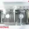 CHẬU RỬA 2 HỐ CÂN SUS304 CAO CẤP Fulco FC-S8245 phía dưới