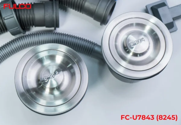 CHẬU RỬA 2 HỐ LỆCH SUS304 Fulco FC-U7843 (8245) phóng to