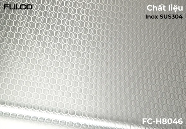 CHẬU RỬA 1 HỐ NANO CAO CẤP Fulco FC-H8046 phía dưới
