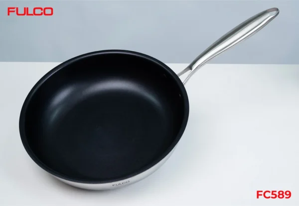 BỘ NỒI FULCO CAO CẤP 4 MÓN INOX 304 LIỀN KHỐI 3 LỚP Fulco FC589 phía trên