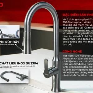 Vòi rửa fulco f44 mặt trước