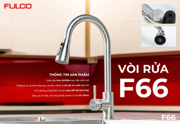 Với rửa fulco f66 mặt trước