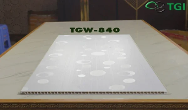 Tấm Ốp PVC Vân Giấy Dán Tường 400mm TGW-840 mặt sau
