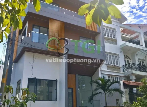 Thanh Lam Gỗ Nhựa Ngoài Trời OB50T50 cận cảnh