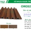 Gỗ Nhựa Composite Ngoài Trời OW202T20 mặt sau