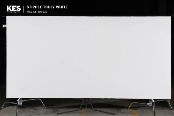 MDF phủ Melamine Stipple Truly White KES S6 10103S mặt sau