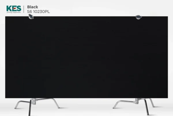 MDF phủ Melamine Black KES S6 10230PL mặt sau