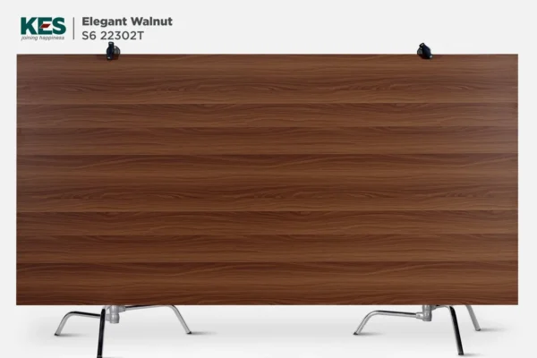 MDF phủ Melamine Elegant Walnut KES S6 22302T mặt sau
