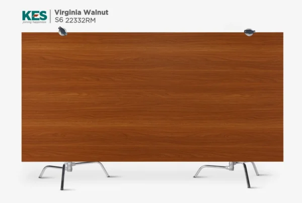 MDF phủ Melamine Virginia Walnut KES S6 22332RM mặt sau